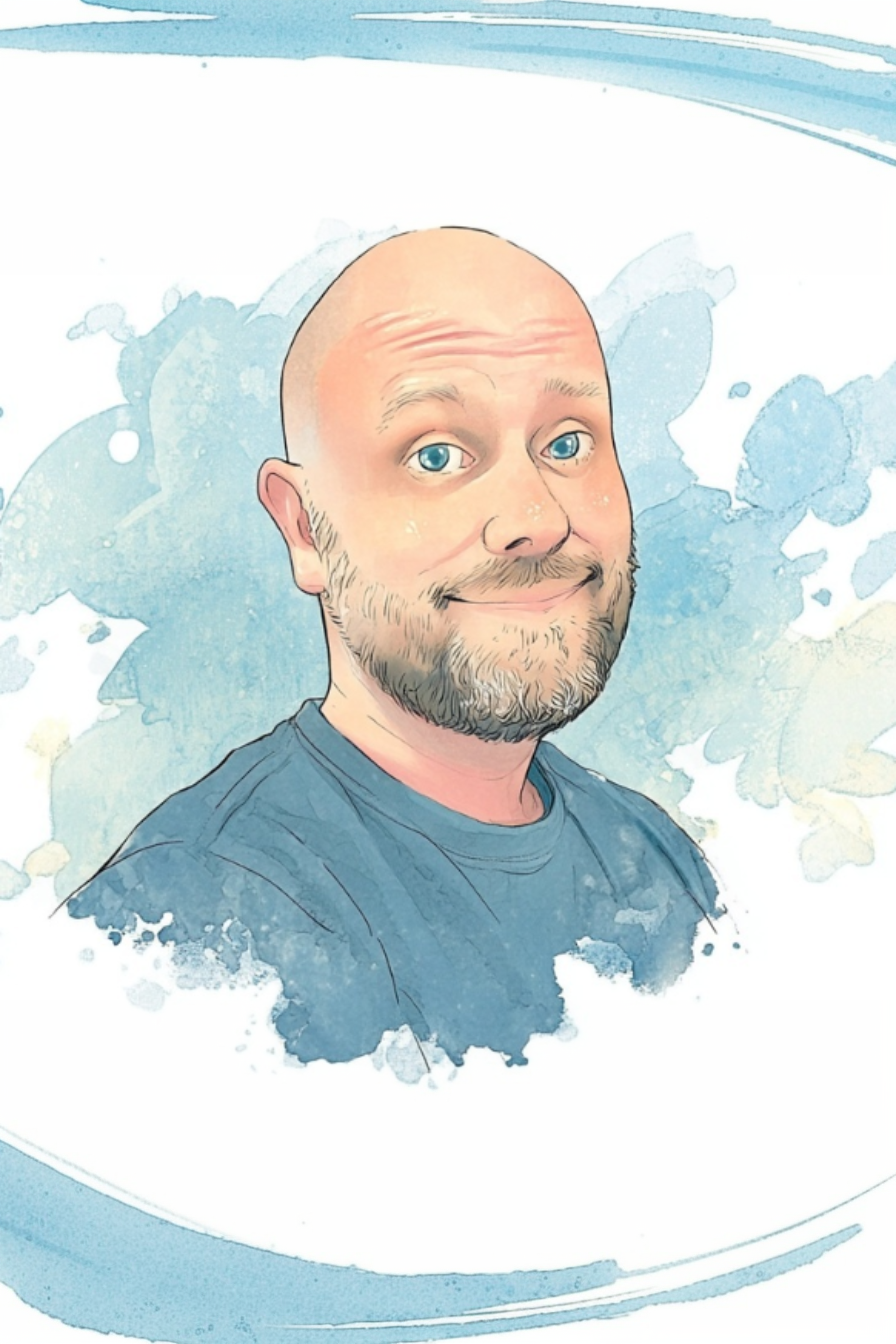 Portrait illustré d'Anthony Blanchard